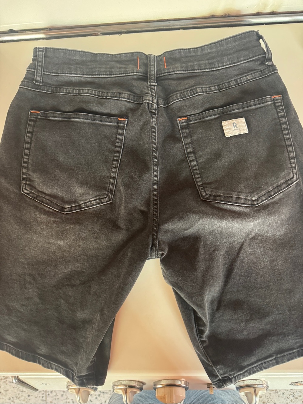 Ripton & Co Black Denim Jorts Size 31 Stretch Performance Shorts 10” Inseam